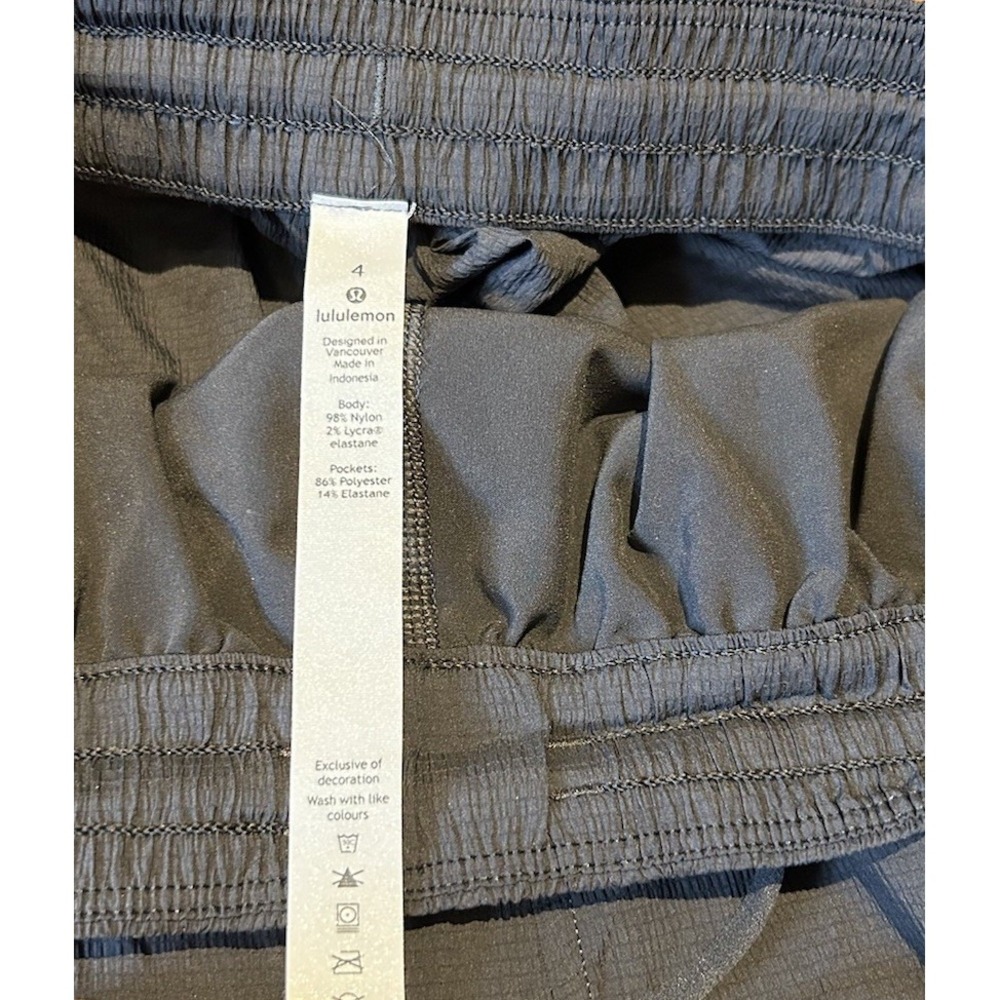 LULULEMON Rituals Short 5" Size‎ 8 Graphite Grey High Rise Track Swift Align - Picture 2 of 7